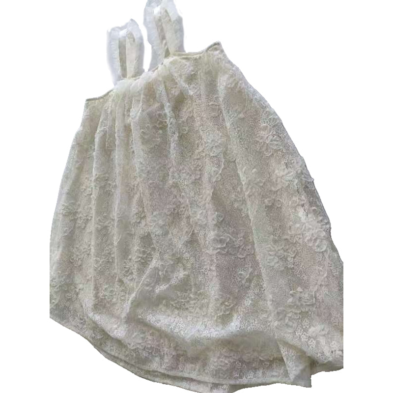 kanghua Multi-layer mesh halter dress