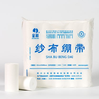 sanhe gauze wrap High density gauze roll Nonfat gauze with cotton