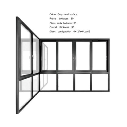 yanxiang Sliding system windows Silent Easy to clean sliding windows (ask customer service for prices)