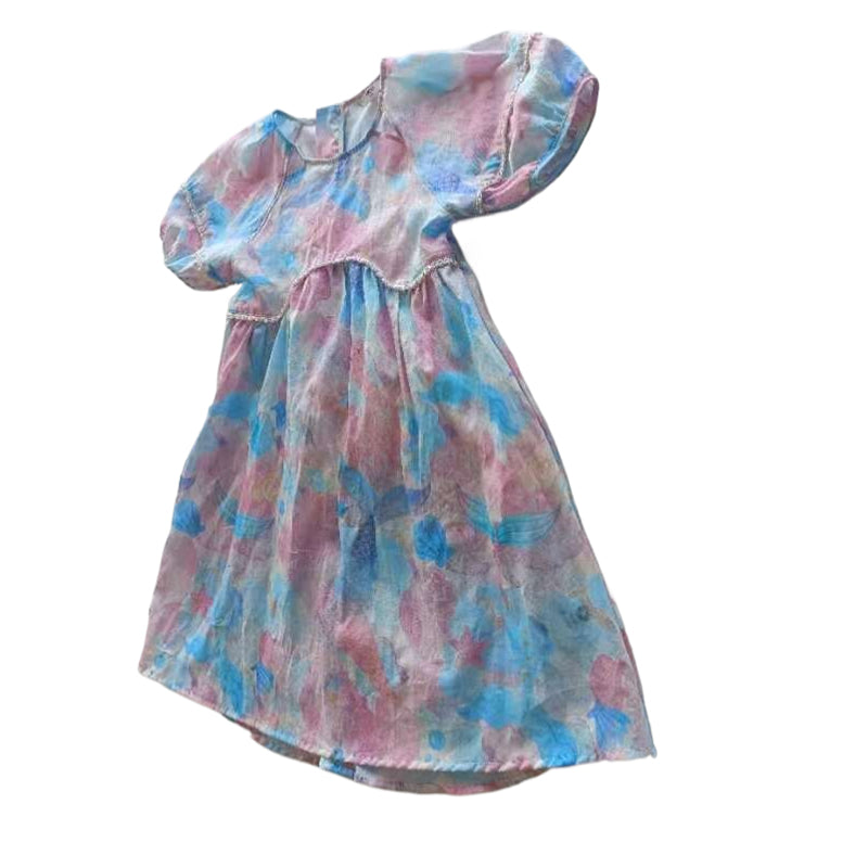 kanghua Girl's Printed Dress