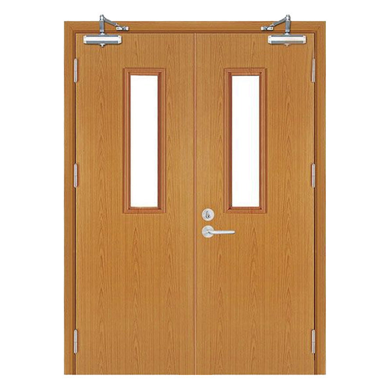 dongqiang Wood grain steel fire door (please ask customer service for customized product price) flameproof entrance door double door