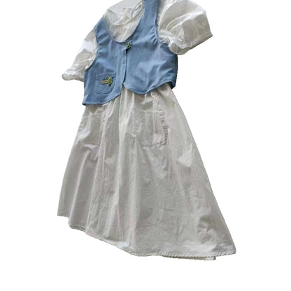 kanghua Chambray two-piece dress