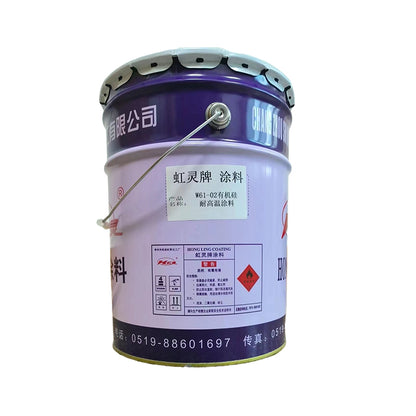 hongling w61-02 organosilicon high temperature resistant coating  Silicone silver powder metal antirust paint