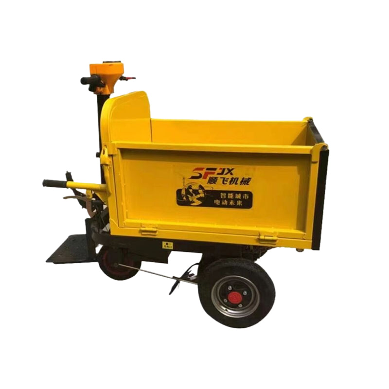 xinpeng Electric hand-push three doors (price please ask customer service)  Electric wheelbarrow construction site ash hopper truck