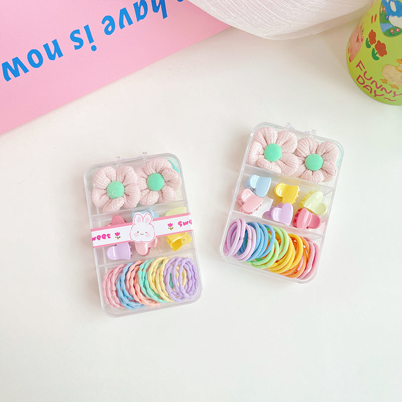 haiyan Macaroon Leather Strap Claw Clip Set