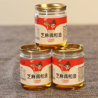 jizhiyuan sesame oil Special oil dish In small jars Hot pot partner