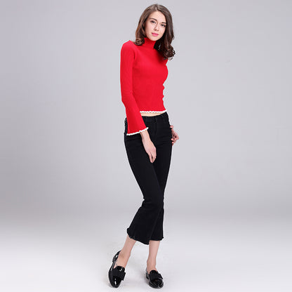 baichen Women's Knit Pullover Soft and Breathable