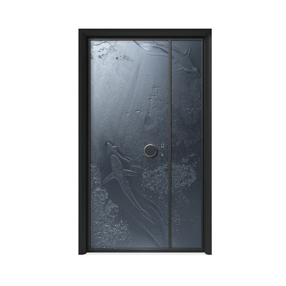 dongqiang Aluminum cast aluminum door (customized products prices please ask customer service) flameproof entrance door double door