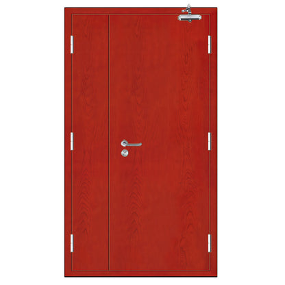 zhenyuan Wooden fire doors (please ask customer service for price)  Class A, Class B, Class C single-door fire door