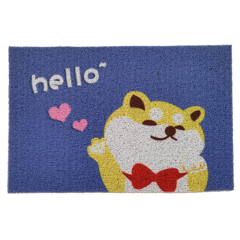 Xulong carpet industry    Colorful printing sheet   Silk ring doormat can be customized for entrance carpets, household anti-skid floor mats