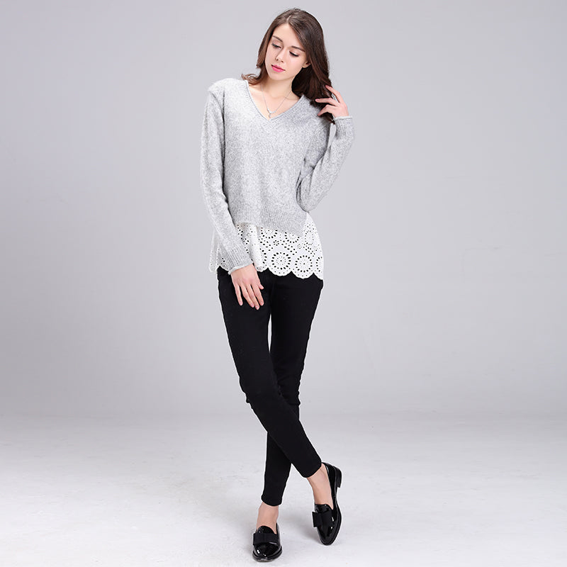 baichen Women's knit pullover Soft and skin-friendly, not easy to pill.