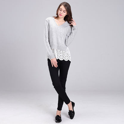 baichen Women's knit pullover Soft and skin-friendly, not easy to pill.
