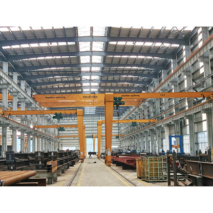 shenfan Hoisted single girder semi-portal cranes (ask customer service for prices) 10 tons electric remote control gantry crane