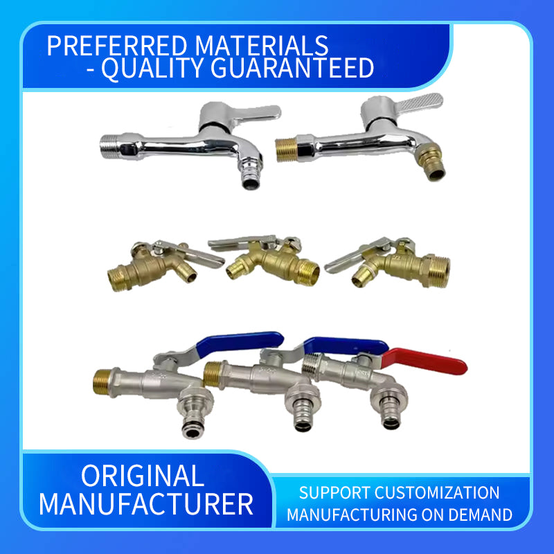 wuling Custom brass faucet wall mounted stainless steel faucet zinc alloy garden beer washer basin brass faucet (ask customer service for price)