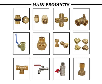 wuling DN10-DN25 brass street water pipe fittings inner and outer wire(ask customer service for price)