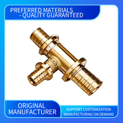 wuling Customized PEX Pipeline Hydraulic Compression Gauge Brass Y Filter Ball Valve Fittings Purification Gas Water NPT Heads (ask customer service for price)
