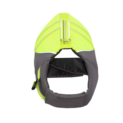 FUZHIWANG Orange swimming vest The dog swims chest and back Easy to float chest and back