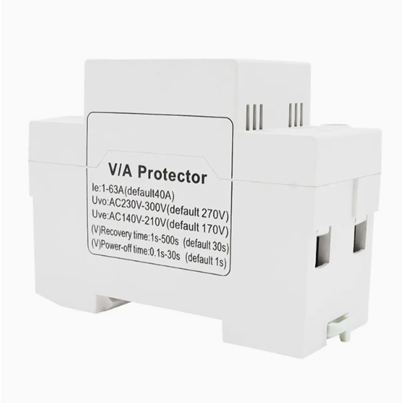 TENGTAI Relay DlN rail adjustable over/under voltage electrical 230V-300V 40A 63A current and voltage protection relay