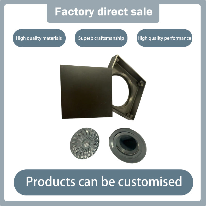 junyujinshu   Four Square Invisible Floor Drain (Price inquiry)Recessed All Copper  Stainless Steel