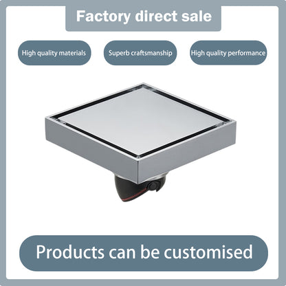 junyujinshu   Four Square Invisible Floor Drain (Price inquiry)Recessed All Copper  Stainless Steel