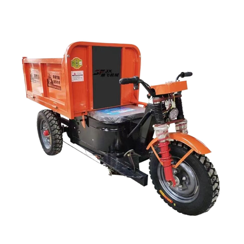 xinpeng Electric hand-push three doors (price please ask customer service)  Electric wheelbarrow construction site ash hopper truck
