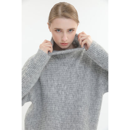 sidaiou Women's Woolen High Neck Long Sleeve Top   Keep warm in autumn and winter