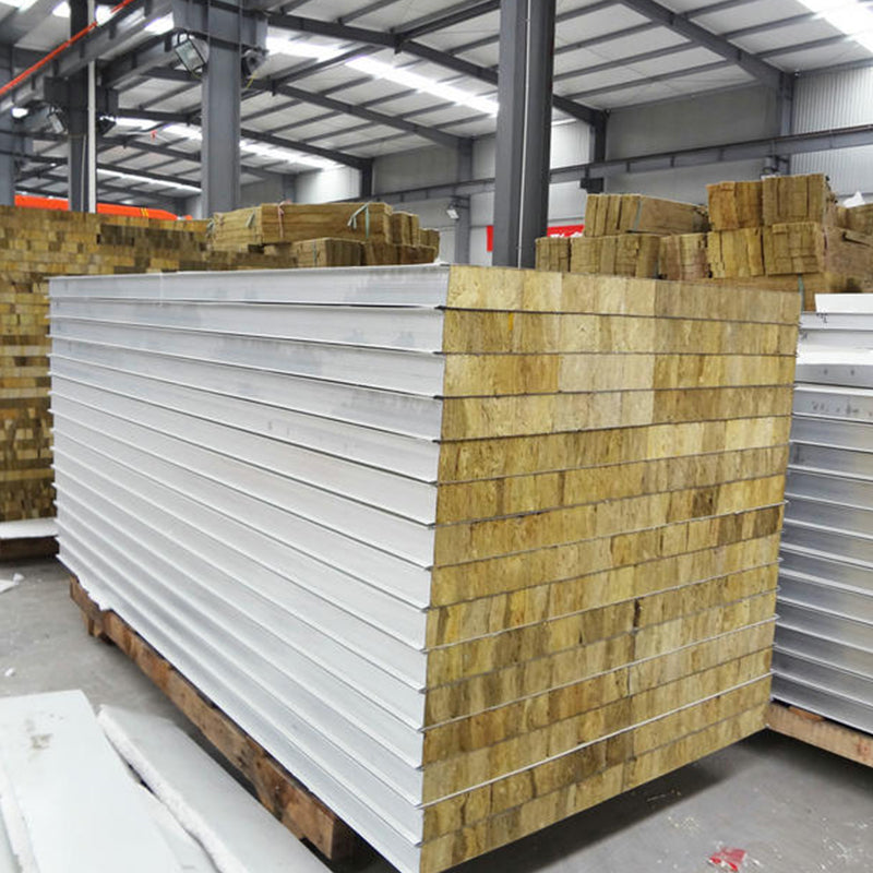 fuxin Colour steel mechanism board sandwich panel (please ask customer service for price)  Fireproof and heat insulation Mechanism rock wool board