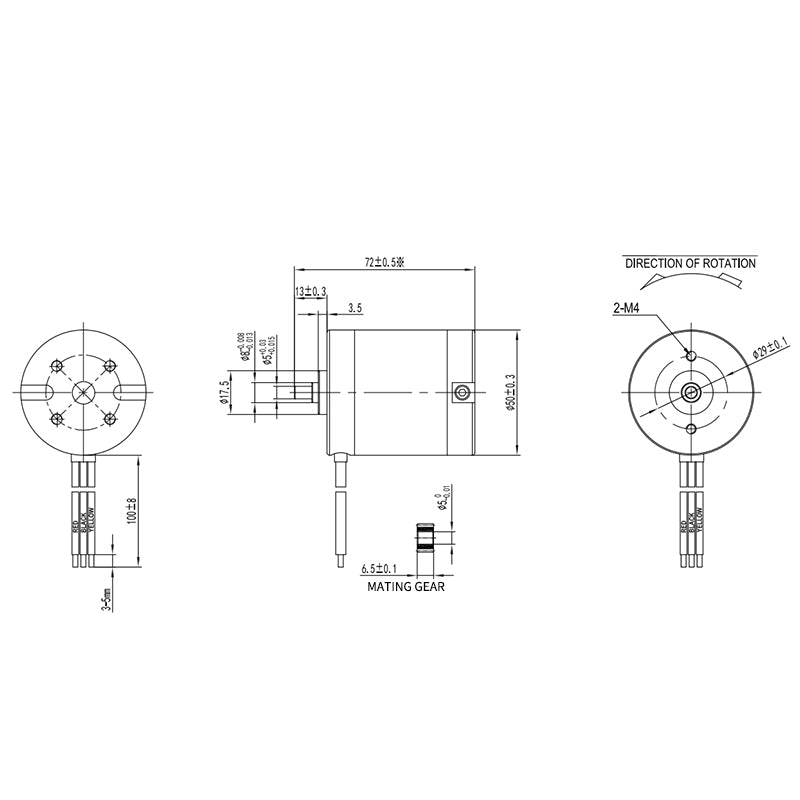 yitongou Spur gear motors (ask customer service for prices)