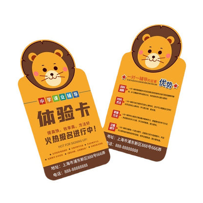 hengcheng Shaped leaflet (please ask customer service for price)Handle advertising card Cartoon Art Leaflet