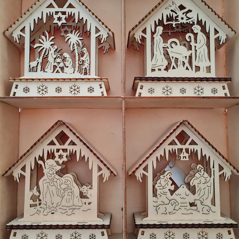 yishun Wooden crafts (please ask customer service for price)  Children's handmade gift jigsaw DIY decoration