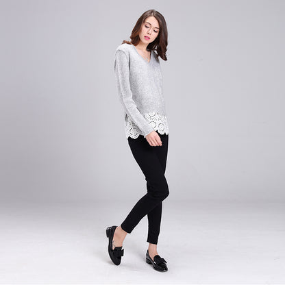 baichen Women's knit pullover Soft and skin-friendly, not easy to pill.