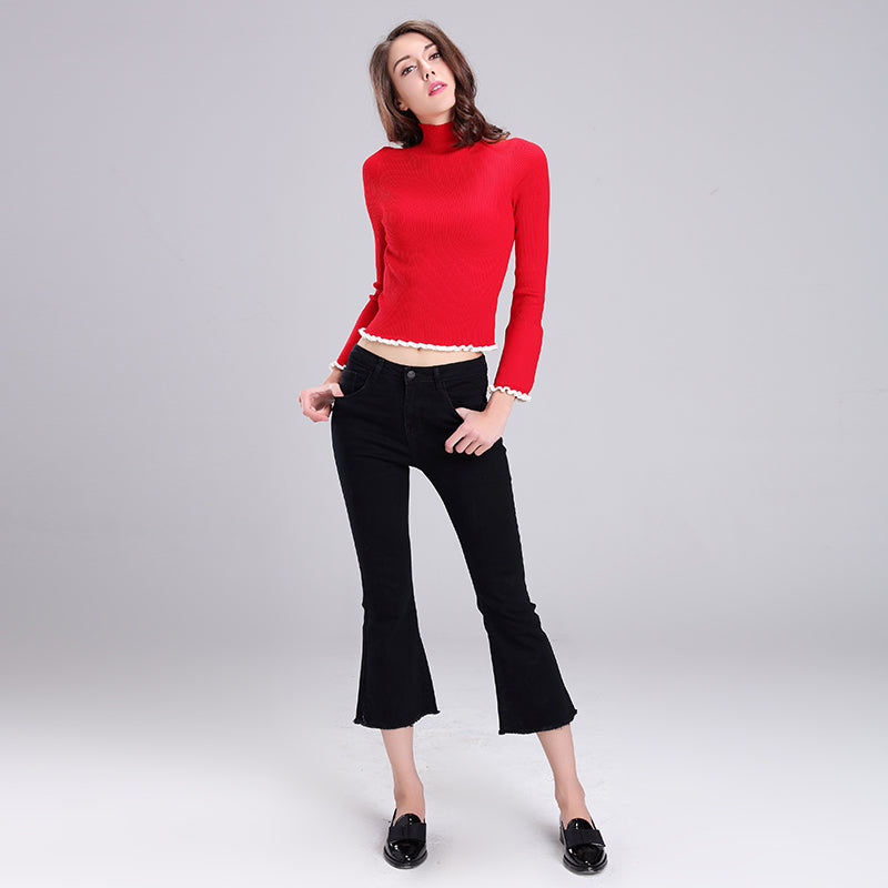 baichen Women's Knit Pullover Soft and Breathable
