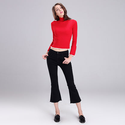 baichen Women's Knit Pullover Soft and Breathable