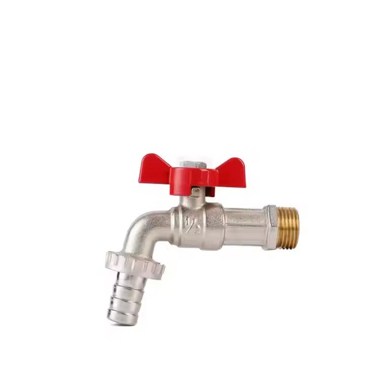 wuling Corrosion Resistant High Pressure Resistant 12" Nickel Plated Butterfly Handle Brass Faucet(ask customer service for price)