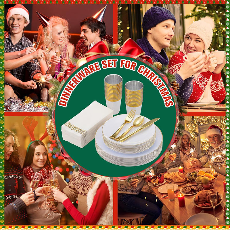 zhengao 25-person monthly CD-ROM with white background and single gold border simple Dessert table decoration Light luxury and high sense
