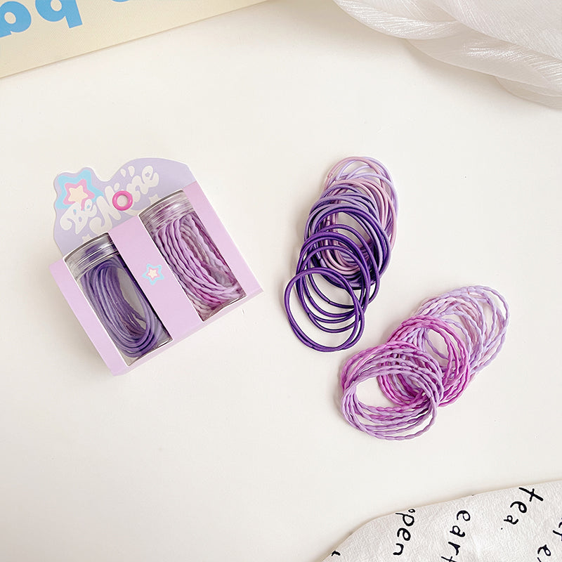 haiyan Versatile Leather Band Set  High dopamine elastic color rubber band for kids