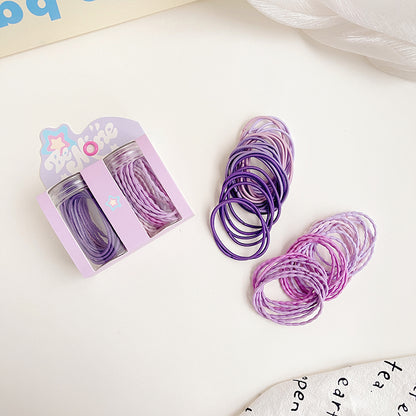 haiyan Versatile Leather Band Set  High dopamine elastic color rubber band for kids