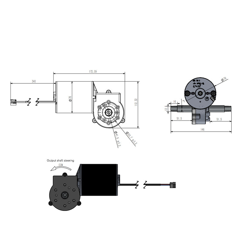 yitongou Small brushless DC motor (ask customer service for price)