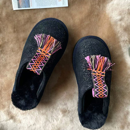 zhenai mules with tassels