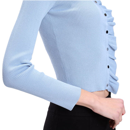 baichen Women's knitted pullover Delicate and smooth, not prone to pilling.