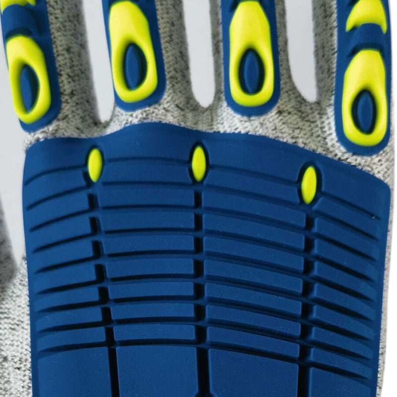 zhengheng Labor protection sports gloves  Cut-resistant TPR anti-pinch shock-absorbing gloves Wear-resistant
