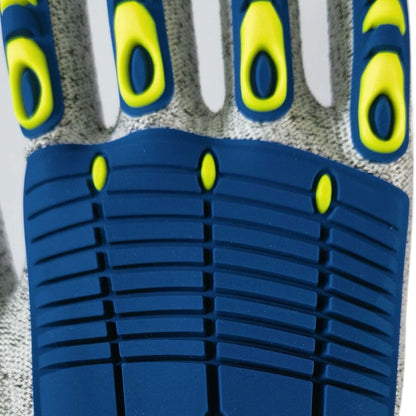 zhengheng Labor protection sports gloves  Cut-resistant TPR anti-pinch shock-absorbing gloves Wear-resistant