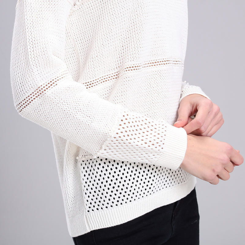 baichen Women's knitted pullover Delicate and smooth, not prone to pilling.