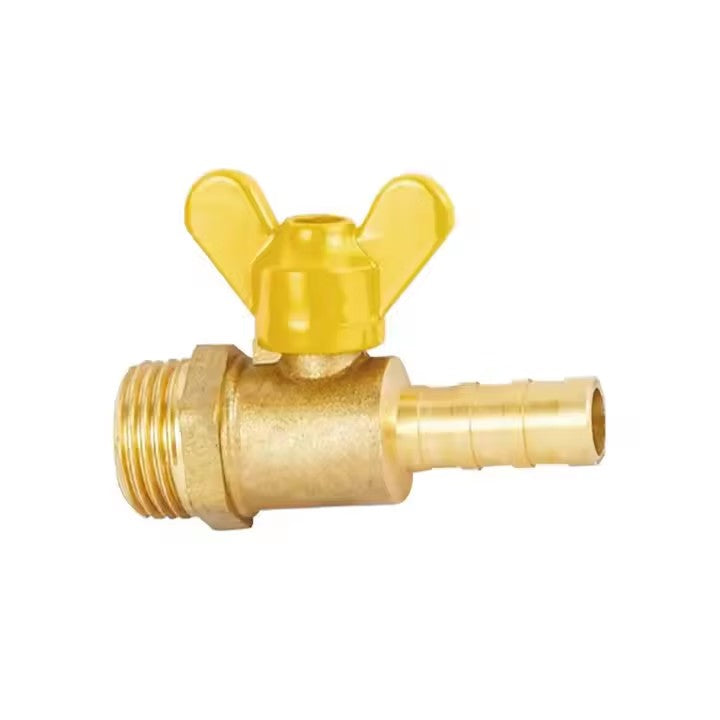 wuling High Pressure NPT Yellow Butterfly Handle 12" Female Brass Gas Valve(ask customer service for price)