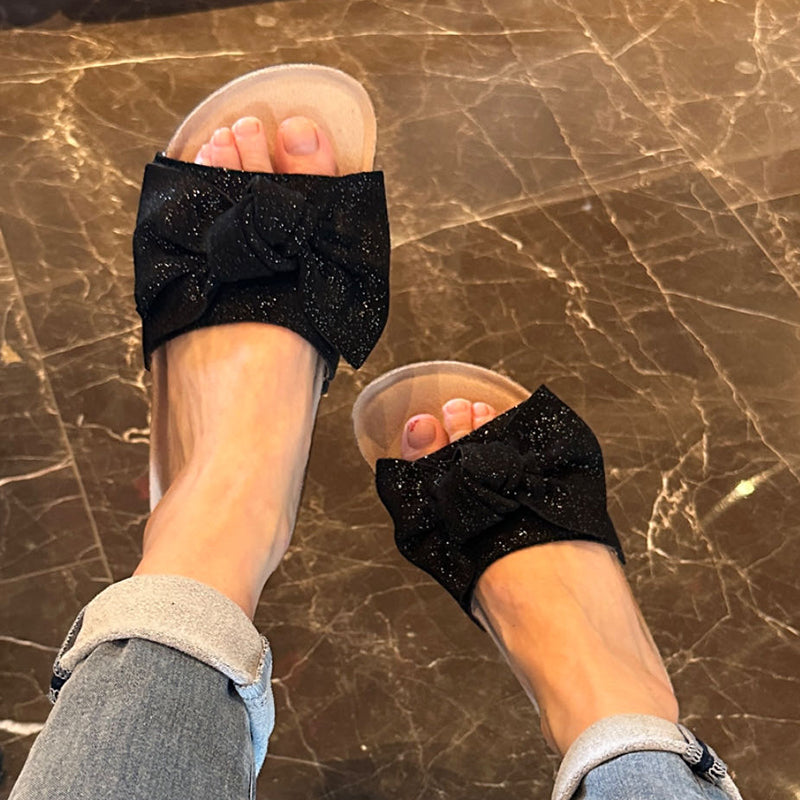 zhenai Bow Tie Slippers