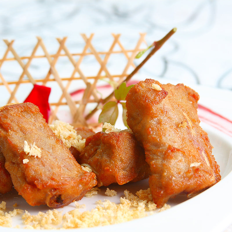 ruyisanbao Garlic Ribs Imported pork ribs with a rich garlic flavour.