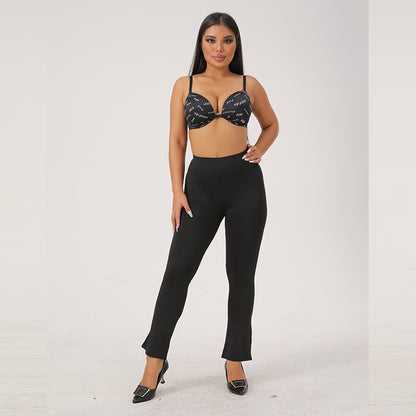 puyang Flared pants (ask customer service for price)  Wear yoga leggings Yoga high-waisted pants fitness sports casual pants