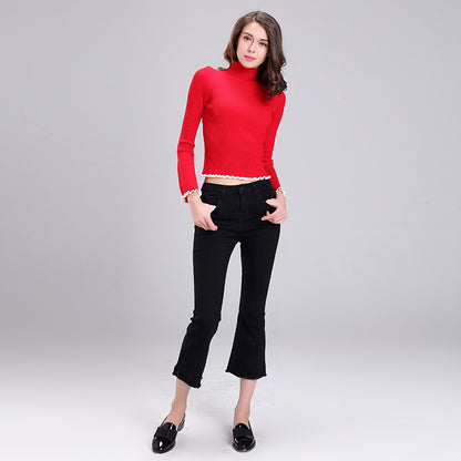 baichen Women's Knit Pullover Soft and Breathable