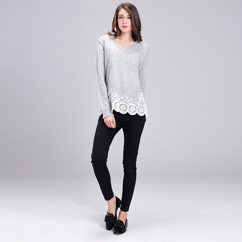 baichen Women's knit pullover Soft and skin-friendly, not easy to pill.