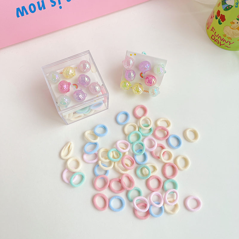 haiyan Thumb Towel Ring + Leather Strap Combo  Baby small rubber band Colorful rubber band for children